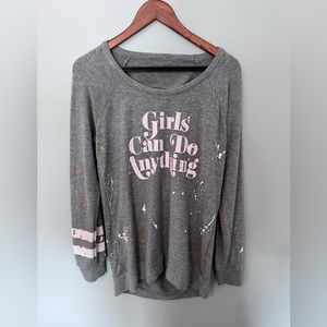 Chaser Girls Can Do Anything Sweatshirt Size L